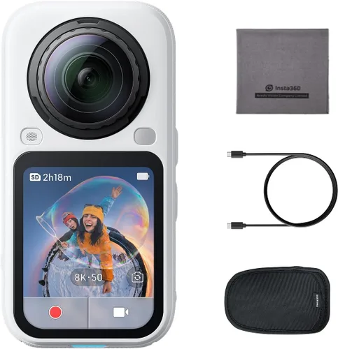 Vista 12 de Insta360 X6 Essentials Bundle White - Cámara 8K 360 con sensores de 1/1.1" Blanco ártico