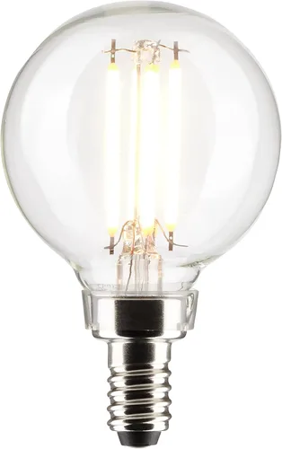 Vista 4 de Satco Bombilla LED E12 de 4 W, 2700 K, clasificación de 15000 horas, regulable