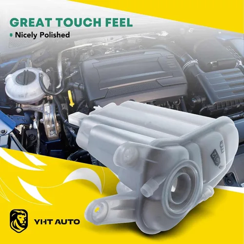 Vista 3 de YHTAUTO Tanque de expansión del depósito de desbordamiento de recuperación de refrigerante del motor W/O tapa y sensor presurizados para Audi A4 A5