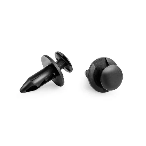 Vista 6 de KEMIMOTO 100 piezas de remaches de plástico de 8 mm para parachoques de nylon, clips para auto, sujetadores de tipo de empuje, tornillos