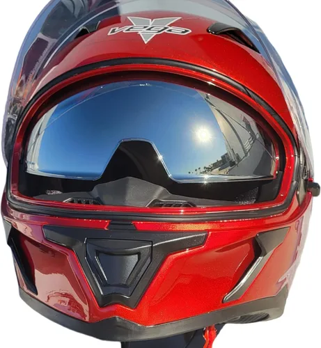 Vista 4 de Vega Helmets Holeshot - Casco de motocicleta para bicicletas de calle, motos deportivas, motos DOT ECE