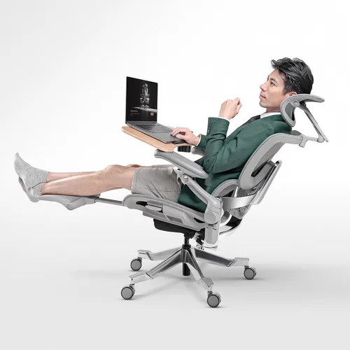 Vista 4 de Hinomi Reposapiés H2 Pro para silla de oficina, reposapiés ergonómico ajustable con espuma viscoelástica, base antideslizante, compatible con silla
