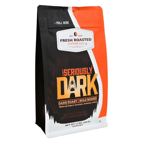 Vista 49 de Fresh Roasted Coffee, Blackbeard's Revenge, 12 onzas, tostado medio, Kosher, grano entero