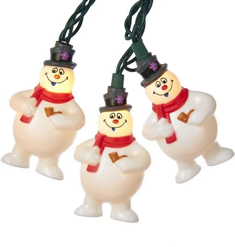Vista 3 de Kurt Adler 10 Frosty The Snowman Juego de luces