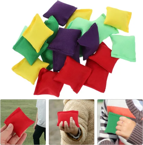 Vista 9 de Toddmomy Juego de 20 mini pufs coloridos: bolsas de frijoles pequeños para niños, suministros de deportes al aire libre ideal para niños y niñas