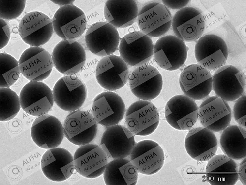 Vista 3 de Nanopartículas de sílice coloidal Alpha Nanotech (CV < 3%, 20 nm - 20 um) (5 um, 10 mg/ml)