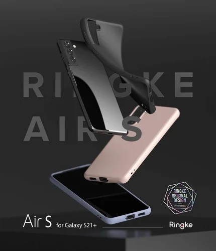 Vista 9 de Ringke Air-S - Funda compatible con Samsung S21 Plus 5G, funda de TPU suave con textura satinada mate, color gris lavanda Lavanda Gris
