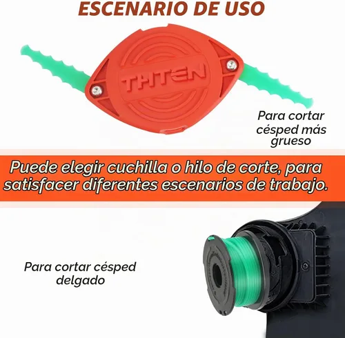 Vista 5 de THTEN SF-080 - Carrete de repuesto para cabezal de recortadora de 20 pies, 0.080 pulgadas, compatible con Black & Decker GH3000 LST540 GH3000R