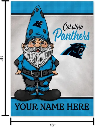 Vista 5 de Rico Industries Bandera de jardín personalizada de gnomo de fútbol de la NFL