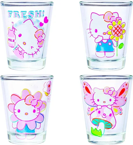 Vista 18 de Silver Buffalo Disney Una película Goofy - Juego de 4 mini vasos con personajes de Goofy, Max Goof, Roxanne y Bobby Zimuruski, 1.5 onzas