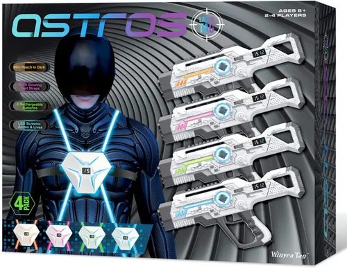 Vista 8 de Laser Tag Recargable, Set de Lazer Tag de 2 para Niños Juego Interior y Exterior, Ideas de Regalo para Niños Adolescentes y Adultos, Juguetes