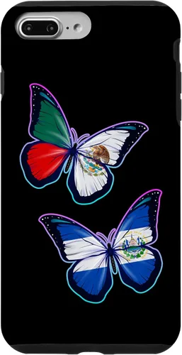 Vista 12 de El Salvador y México bicultural Roots - Carcasa para iPhone 17 (versión mariposa)