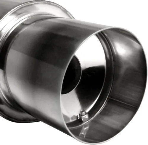 Vista 7 de Spec-D Tuning MF-RS310 Silenciador de estilo Hi Flow de acero titanio Universal de 4 pulgadas, punta Jdm N1