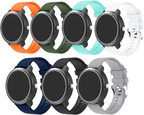 Vista 7 de Bandas de reloj para Vivoactive 3, bandas de repuesto de silicona suave de 0.787 pulgadas para Garmin Vivoactive 3/Garmin Forerunner 645 Verde