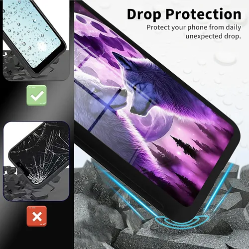 Vista 370 de Funda para Motorola Moto G Stylus 5G 2021 de vidrio templado, funda negra con diseño de mujer negra africana para mujeres y hombres, antiarañazos, a