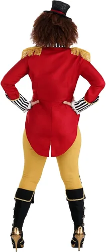 Vista 4 de Women's Ravishing Ringmaster Costume, Adult Deluxe Circus Outfit for Women, Ringleader and Lion Tamer Halloween Costume