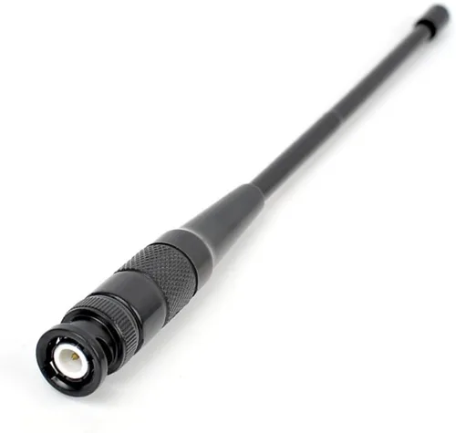 Vista 7 de Antena BNC HYS-701N de doble banda VHF/UHF 2M 70CM Antena para ICOM IC-A14 IC-V8 Vertex HX300 HX320 Kenwood TK100 TK200 Radio de mano (3 unidades)