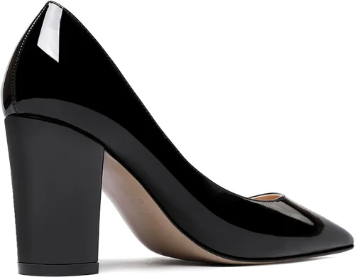 Vista 5 de WAYDERNS Zapatos de tacón alto con puntera puntiaguda para mujer, de 3.5 pulgadas