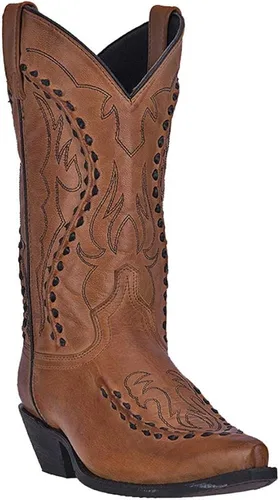 Vista 2 de Laredo Laramie - Botas de vestir con punta corta para hombre, color negro, Negro