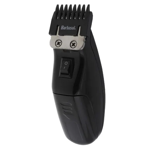 Vista 6 de Barbasol - Recortador de retoque para hombres, recortadora eléctrica compacta de precisión XTREME para barba y cabello con cuchillas de acero
