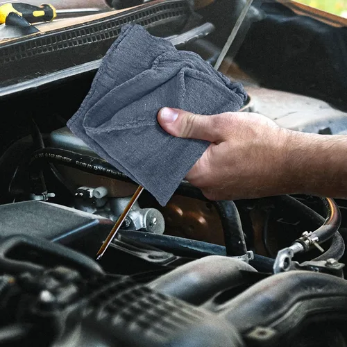Vista 6 de Detailer's Preference Toallas absorbentes de algodón para tienda, trapos de limpieza reutilizables para automóvil, garaje, hogar, cocina, uso