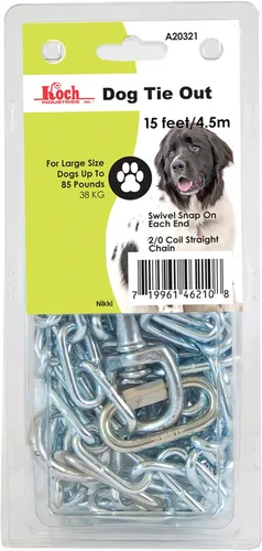 Vista 2 de Koch Industries A20321 - Cadena de amarre para perros de gran tamaño, 15 pies