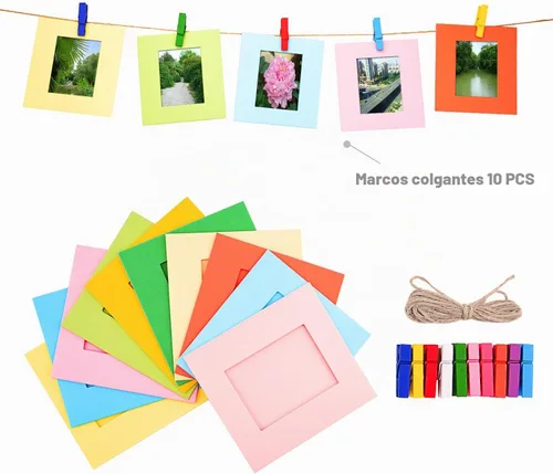 Vista 6 de Sunmns - Juego de accesorios coloridos compatibles con cámara Instax Mini 12 11 9 8 90 70, incluye pegatinas de película, marcos de escritorio