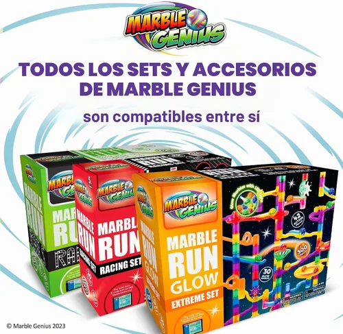 Vista 6 de Marble Genius Juego de accesorios de canicas, 60 piezas