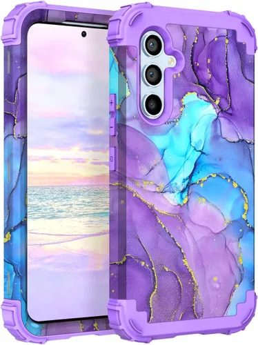 Vista 126 de Hocase Funda para Galaxy A37 5G, protección resistente a prueba de golpes, parachoques de goma de silicona suave+funda protectora híbrida
