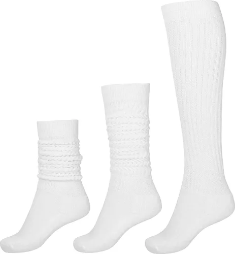 Vista 2 de BomKinta Calcetines holgados para mujer, calcetines de bota alta hasta el muslo, calcetines suaves para mujer, tallas 5-9