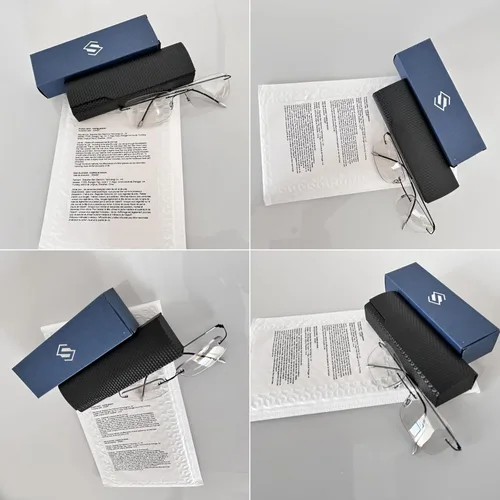 Vista 8 de K.LAVER Lentes de lectura bifocales fotocromáticos con bloqueo de luz azul para hombres y mujeres, gafas de sol sin montura de transición