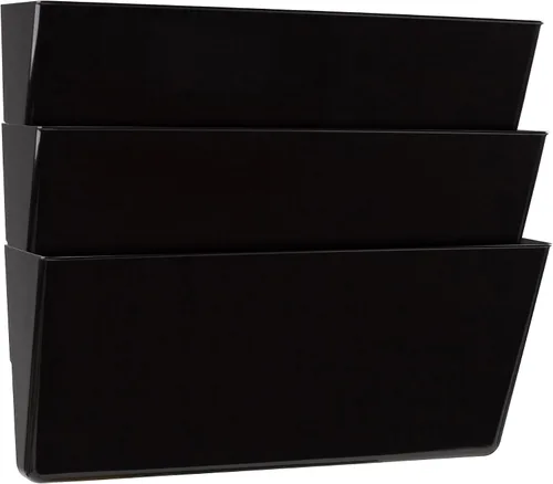 Vista 22 de Storex Archivadores de pared, tamaño legal, 16 x 10.55 x 4 pulgadas, transparentes, juego de 2 (70224A06C)