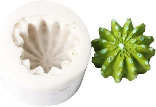 Vista 2 de Molde de silicona de cactus, molde de resina, molde de vela de cactus 3D de silicona para velas perfumadas, jabones, cera, fundición de resina