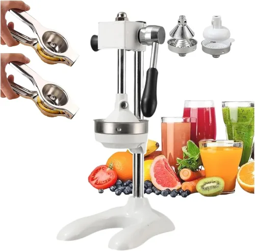 Vista 9 de Exprimidor de cítricos de hierro fundido, máquina de exprimidor de prensa de mano, extractor de exprimidor de cítricos de prensa de mano con placa