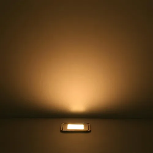 Vista 3 de Kit de 8 luces empotrables para cubierta cuadrada IP67, color Blanco cálido