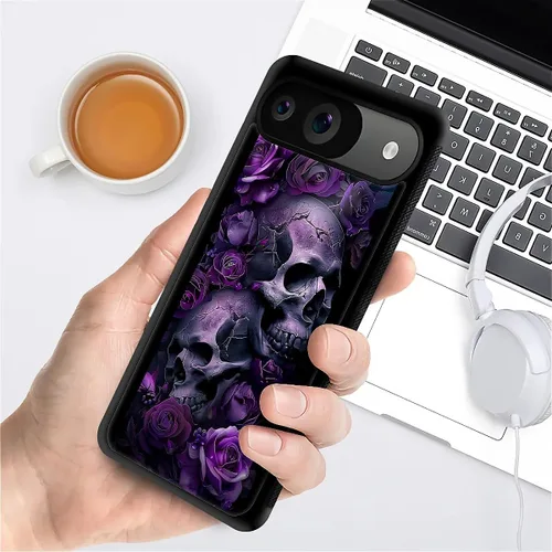 Vista 1550 de Compatible con Google Pixel 4A 5G Mobile Case Creative Acrylic Panel trasero Silicona Protección Grip especialmente diseñado para Google Pixel 4A 5G