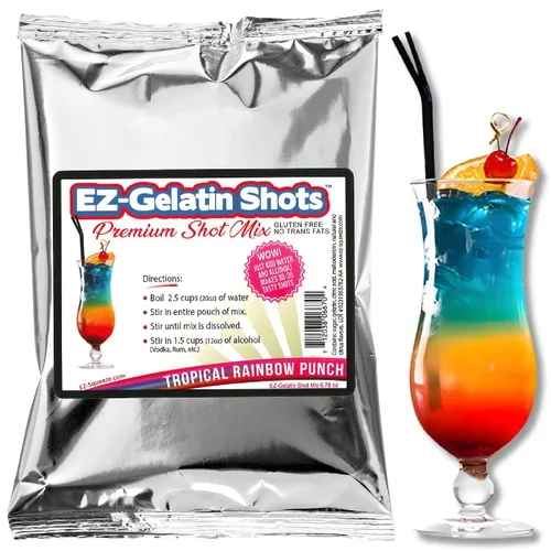 Vista 14 de Bahama Mama Jello Shot Mix 6.78 oz – Mezcla de gelatina premium sin gluten para shots de gelatina sabrosos – Mezcla de gelatina en polvo EZ fácil
