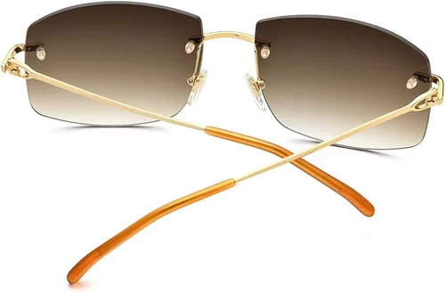 Vista 6 de HEPIDEM Gafas de sol cuadradas rectangulares UV400 de gran tamaño para hombres con lente de nailon