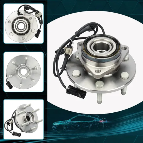 Vista 4 de IRONTEK 4WD/AWD 515036 Conjunto de cojinete de cubo de rueda delantera para Cadillac Escalade, para Chevy Avalanche, Express 1500, Silverado