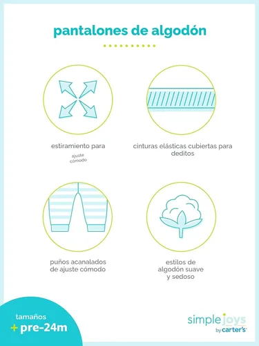 Vista 2 de Simple Joys by Carter's - Pantalones de forro polar para bebé, paquete de 4 Plátanos negros/gris/blanco