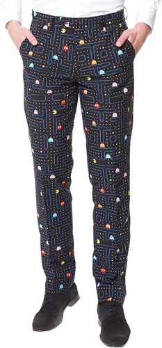 Vista 3 de Opposuits PAC-Man Pixel Arcade Game - Traje de hombre - Slim Fit - Negro - Incluye blazer, pantalones y corbata