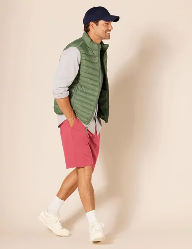 Vista 4 de Tienda Essentials Pantalón corto chino de 9 pulgadas y ajuste clásico para hombre