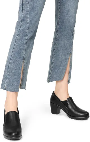 Vista 6 de DREAM PAIRS Zapatos de tacón bajo grueso para mujer, cómodos zapatos Oxfords