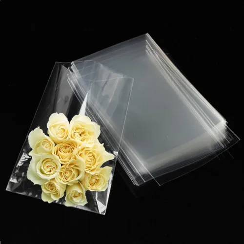 Vista 3 de FgfAk 100 bolsas de celofán planas transparentes para galletas de celofán y celofán, de 4 x 6 pulgadas para envolver regalos, dulces de embalaje