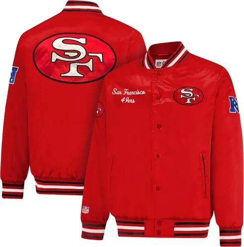 Vista 12 de Ultra Game Chaqueta de satén oficial de la NFL Supreme Heritage para hombre