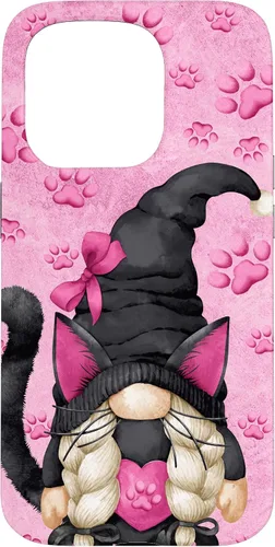 Vista 14 de Black Cat Halloween Gnome Decor Cute Pattern for Cat Mom Case for iPhone 17