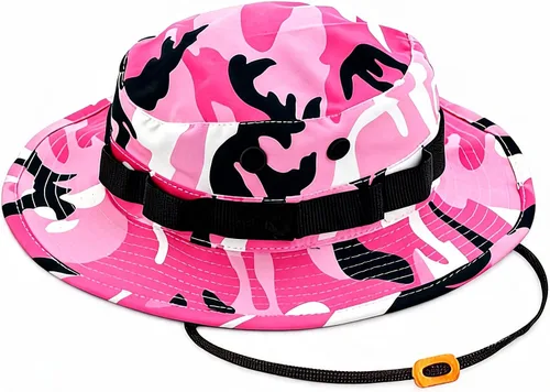 Vista 14 de Sombrero táctico Boonie Militar Sombrero Sombrero Camo Digital o Sólido Ala Ancha Sol Pesca Bush Booney Caza Headwear ACU Digital Camo