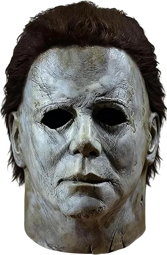 Vista 9 de GTETKDE Máscara de Halloween de Michael Myers 2026 para disfraz de terror y cicatriz 1 máscara de sangre