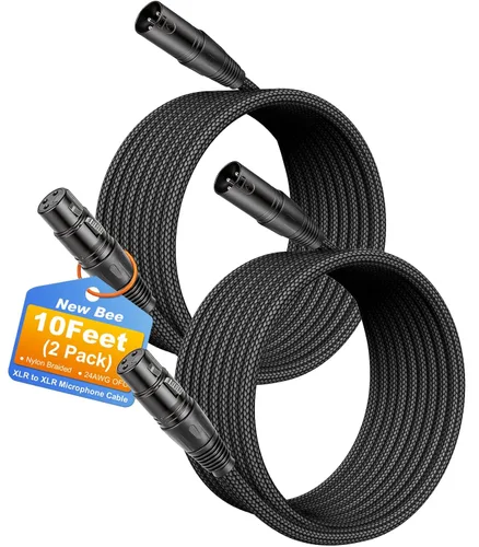 Vista 7 de New Bee Cable hembra TRS a XLR de 6.35mm / 0.25 in (1/4 pulgadas) de 3 pies