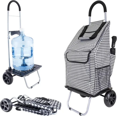 Vista 17 de dbest products - Carrito plegable de compras Trolley Dolly, Negro